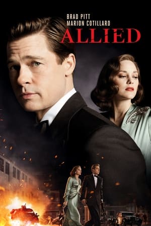 Allied 2016 Hindi Dual Audio [1.3GB] Movie Poster
