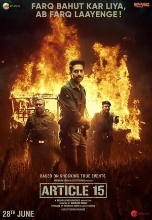 Article 15 2019 Hindi Audio Movie Poster